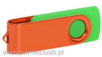 Twister usb pendrive pomarańczowo-zielony
